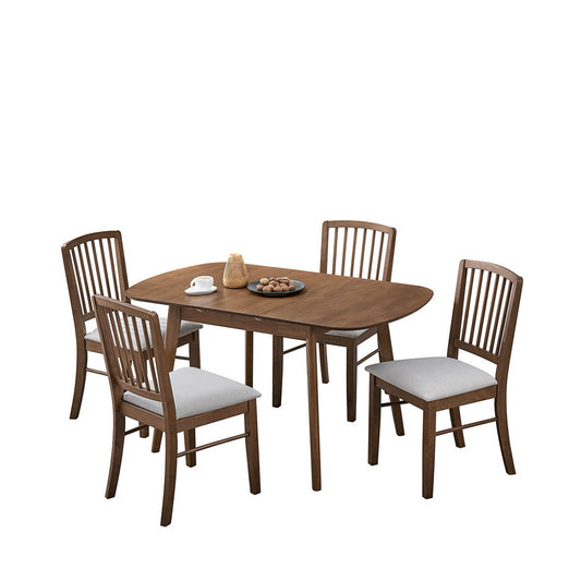 ACTU Extendable Solid Wood Dining Table Set