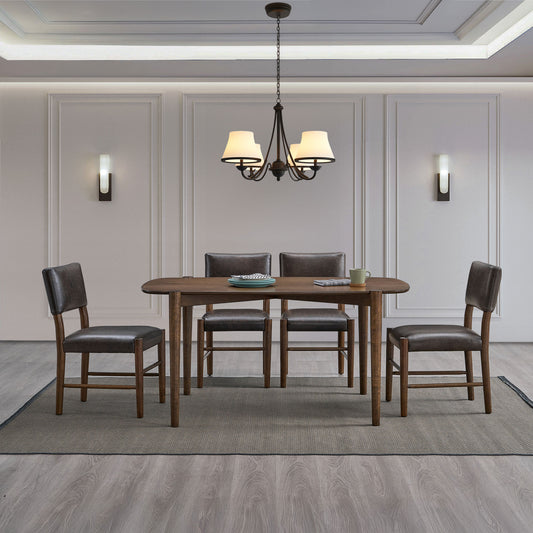 ACTU 58inch Wood Dinning Table Set