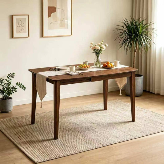 ACTU 47” Drop Leaf Of Sapce Saving  Solid Wood Dining Table forSmall Apartments