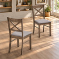 ACTU 822 Dining Chairs; Walnut; pair lifestyle view