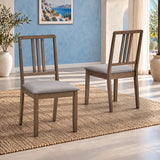 ACTU 828 Dining Chairs; Walnut; pair lifestyle view