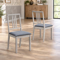 ACTU 828 Dining Chairs; White Wash; pair lifestyle view