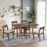ACTU 833 Nolan drop-leaf dining furniture Walnut room scene