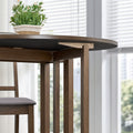 ACTU 834 Walnut drop-leaf dining furniture scene and detail