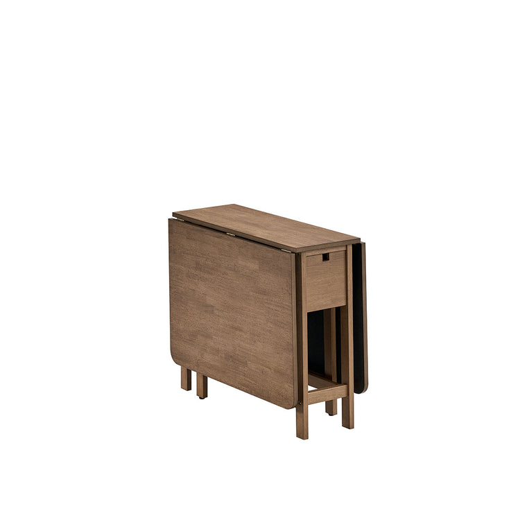 ACTU 833 Walnut drop-leaf dining furniture table view
