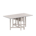 ACTU 833 Nolan drop-leaf dining furniture White Wash table view