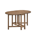 ACTU 834 Owen oval drop-leaf dining furniture Walnut table view