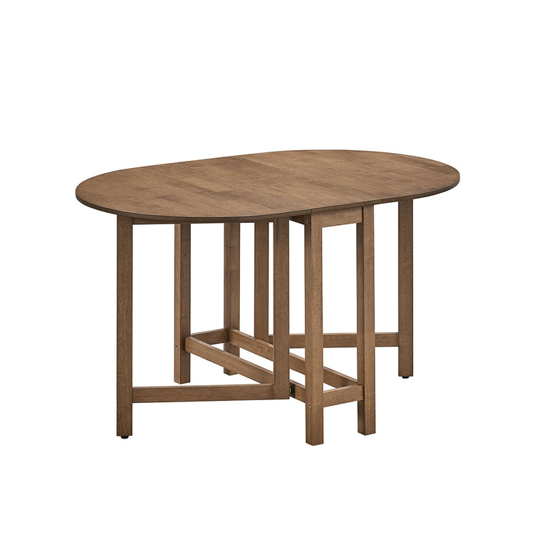 ACTU 834 Owen oval drop-leaf dining furniture Walnut table view