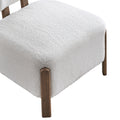 ACTU Ellis 832 original upholstered seat and solid rubberwood leg detail