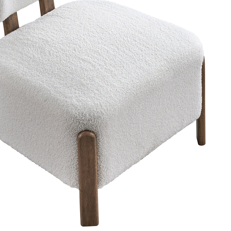 ACTU Ellis 832 original upholstered seat and solid rubberwood leg detail
