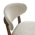ACTU AU-FDC4F818-B1 Walnut curved upholstered backrest and seat texture close-up