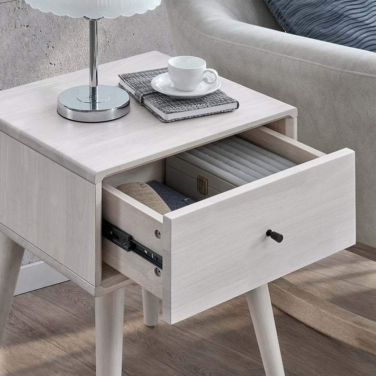 ACTU AU-FDD1F905-B2 White Wash open drawer and runner detail