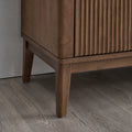 ACTU AU-FDD1F906-B1 Walnut fluted door, lower frame and leg