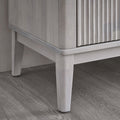 ACTU AU-FDD1F906-B2 White Wash fluted door, lower frame and leg