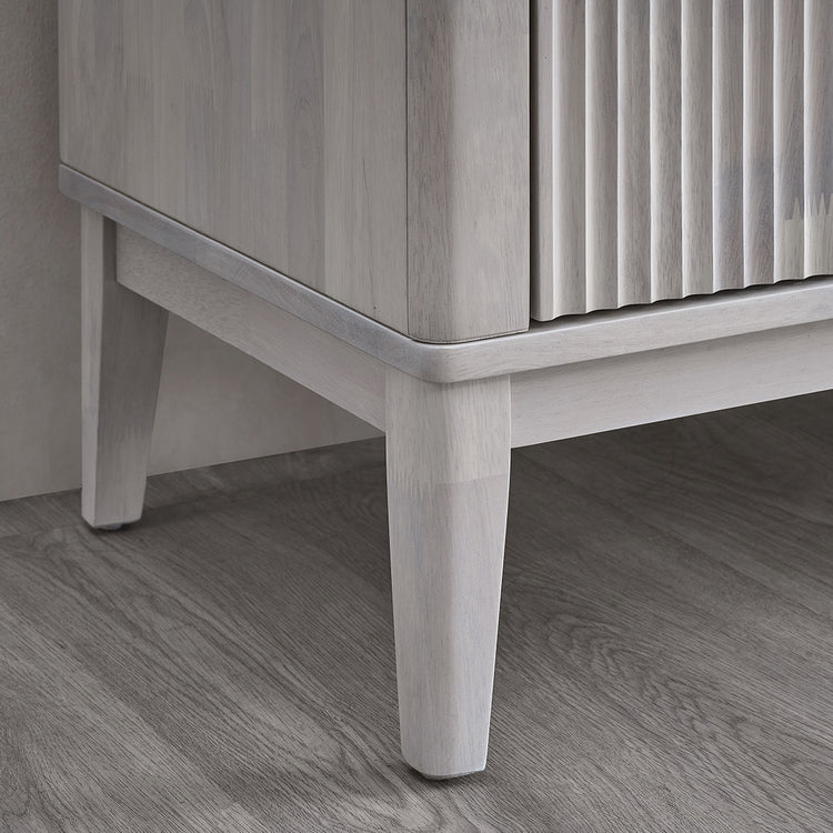 ACTU AU-FDD1F906-B2 White Wash fluted door, lower frame and leg