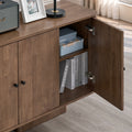 ACTU AU-FDD1F907-B1 Walnut open door and interior shelves