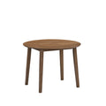 ACTU 821 Round Drop-Leaf Dining Set, 2 Chairs; Walnut; table view