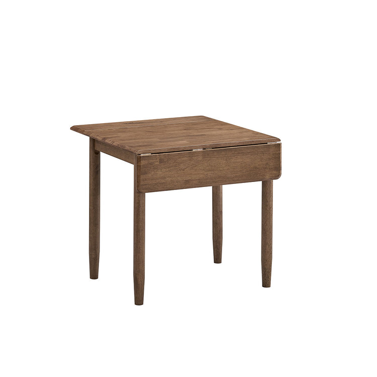 ACTU 829 Drop-Leaf Dining Set, 2 Chairs; Walnut; table view
