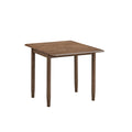 ACTU 829 Drop-Leaf Dining Set, 2 Chairs; Walnut; table view