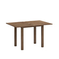 ACTU 822 Dining Set, 4 Chairs; Walnut; table view