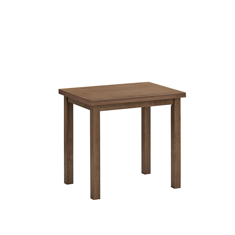 ACTU 822 Dining Set, 4 Chairs; Walnut; table view