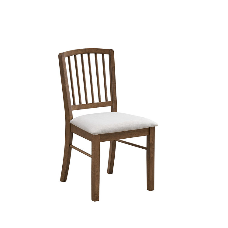 ACTU 824 Drop-Leaf Dining Set, 4 Chairs; Walnut; chair view