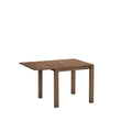 ACTU 831 Extendable Dining Set, 4 Chairs; Walnut; table view