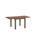 ACTU 831 Extendable Dining Set, 4 Chairs; Walnut; table view