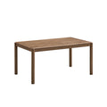 ACTU 823 Dining Set, 4 Chairs and 1 Bench; Walnut; table view
