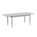 ACTU 826 7-Piece Dining Set for 6; White Wash; table view