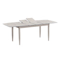 ACTU 826 7-Piece Dining Set for 6; White Wash; table view