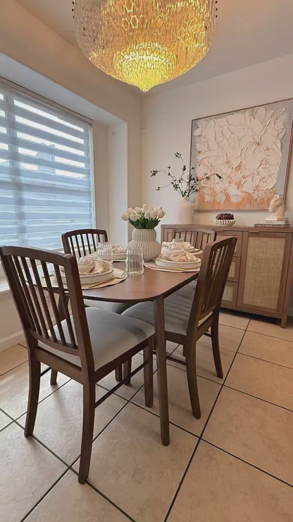 ACTU Extendable Dining Table for Small Spaces (Seats 4–6)
